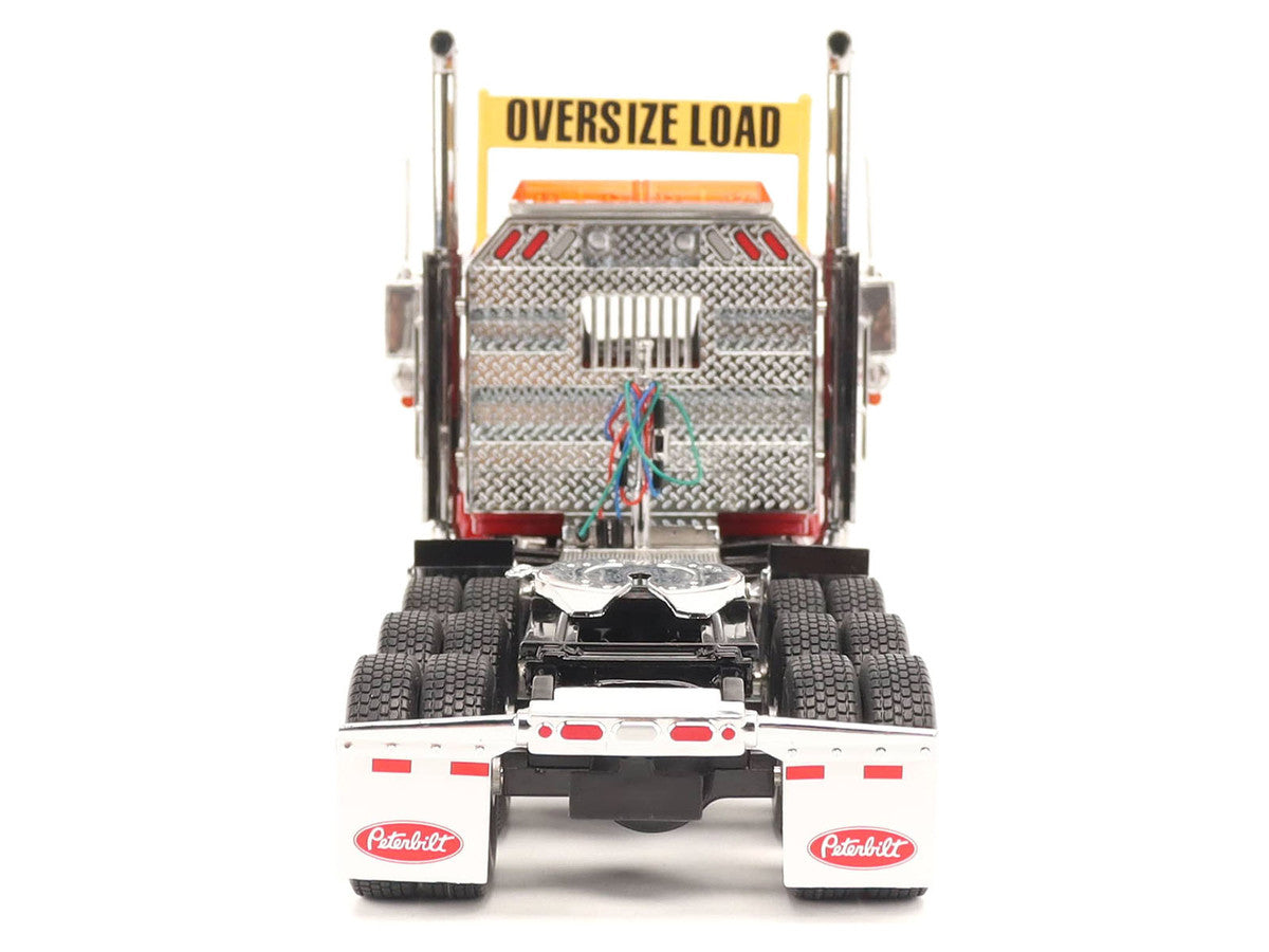 Peterbilt 589 Tridem-Axle Truck Tractor with Day Cab Legendary Red "Transport Series" 1/32 Diecast Model by Diecast Masters