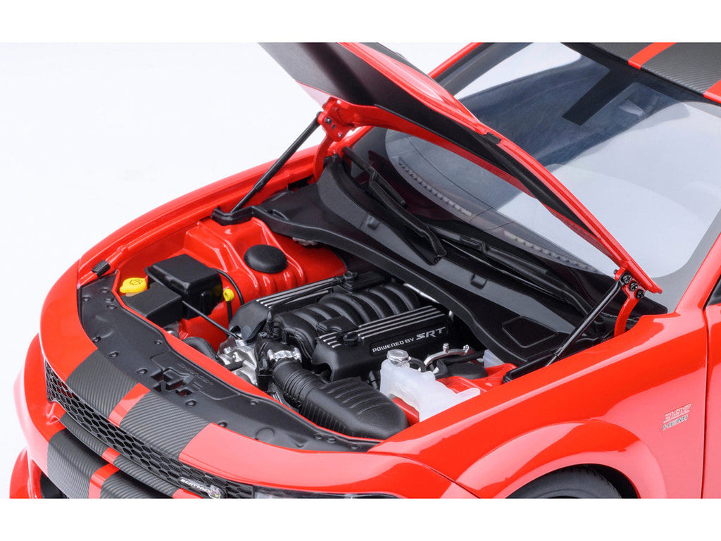 Dodge Charger Scat Pack Widebody Torred with Carbon Stripes 1/18 Model Car by Autoart