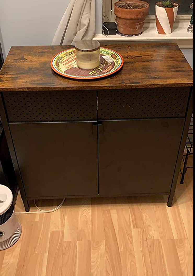 Storage Sideboard, Buffet Table with Adjustable Shelves, Floor Storage Cupboard