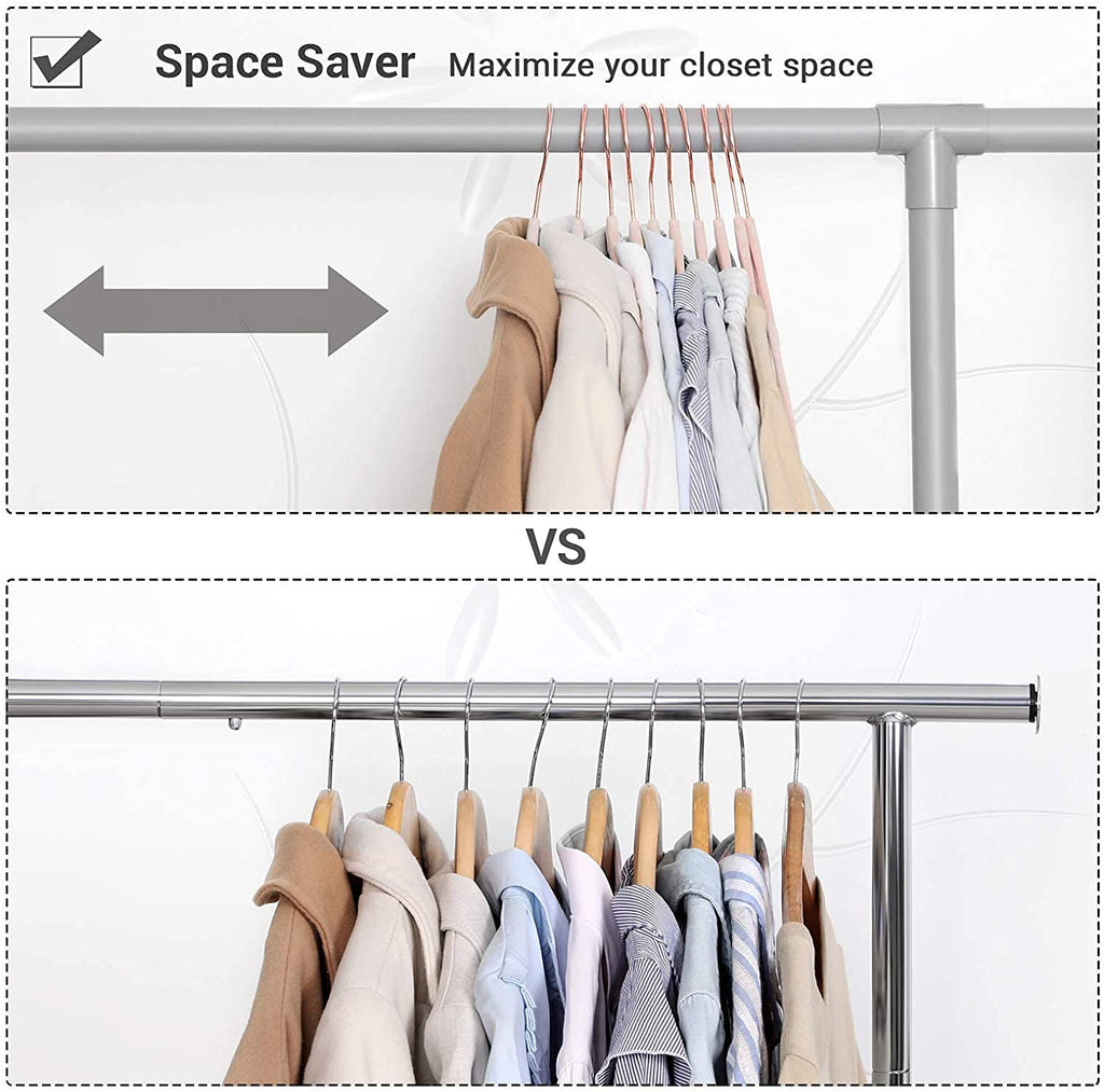 50 Velvet Coat Hangers Bundle with 30 Skirt Hangers, Space-Saving Closet Organization, Swivel Hooks