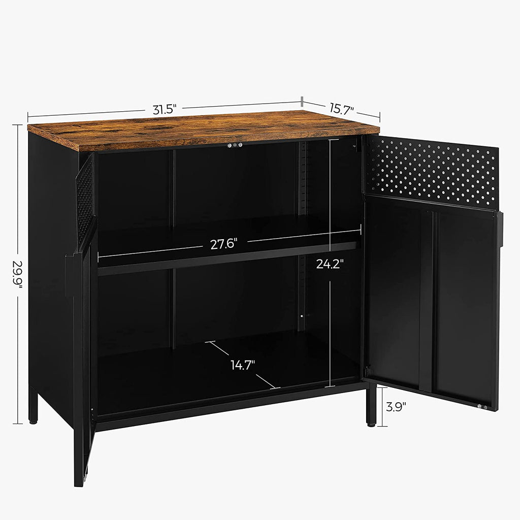 Storage Sideboard, Buffet Table with Adjustable Shelves, Floor Storage Cupboard