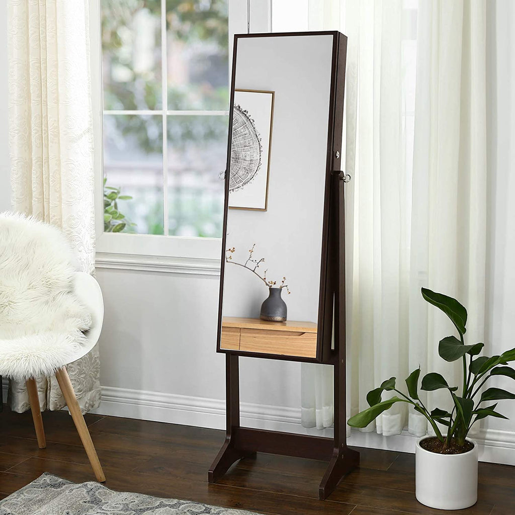 Jewelry Cabinet with Full-Length Mirror