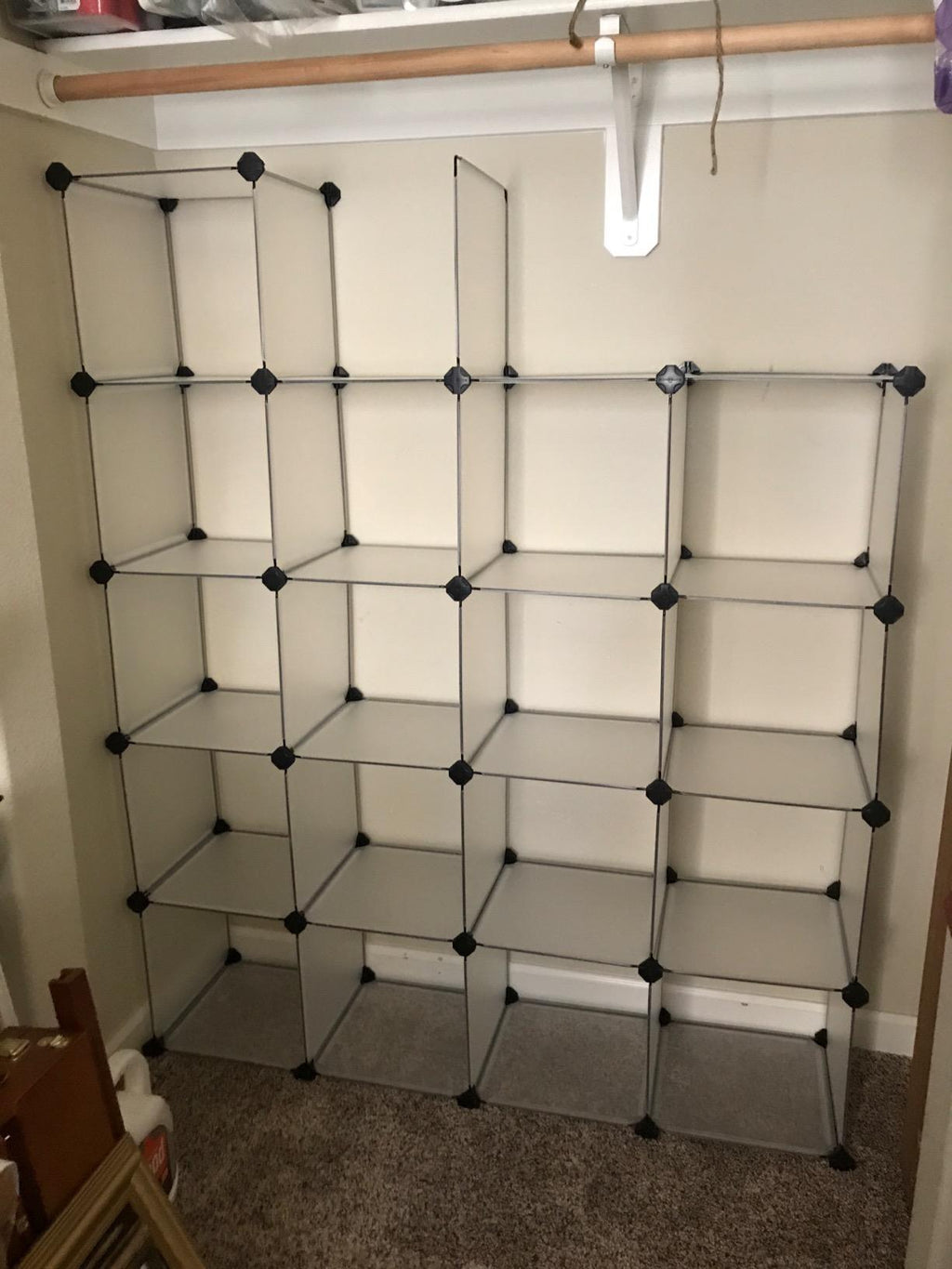 Cube Storage, Plastic Cube Organizer Units, DIY Modular Closet Cabinet