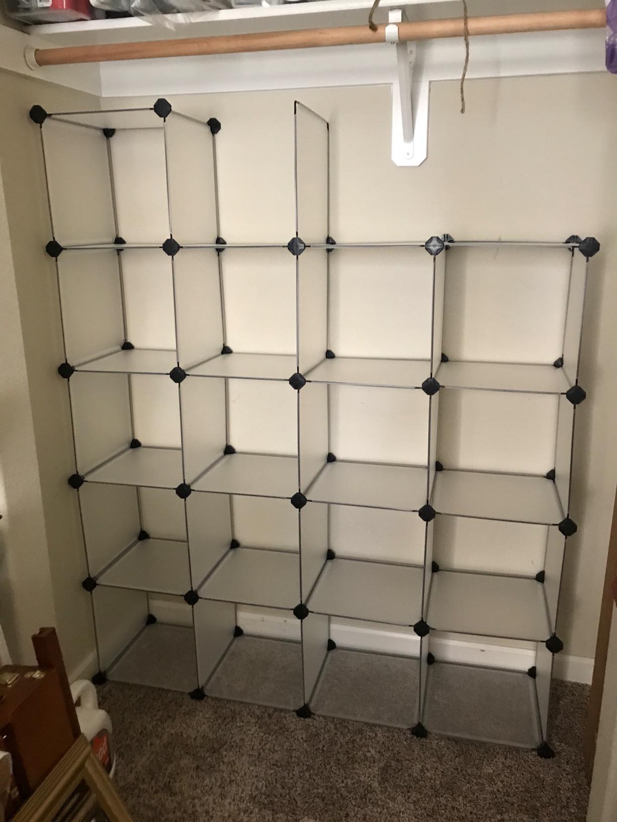 Cube Storage, Plastic Cube Organizer Units, DIY Modular Closet Cabinet