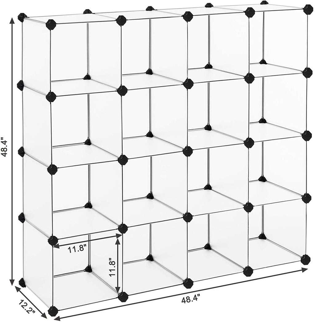 Cube Storage, Plastic Cube Organizer Units, DIY Modular Closet Cabinet