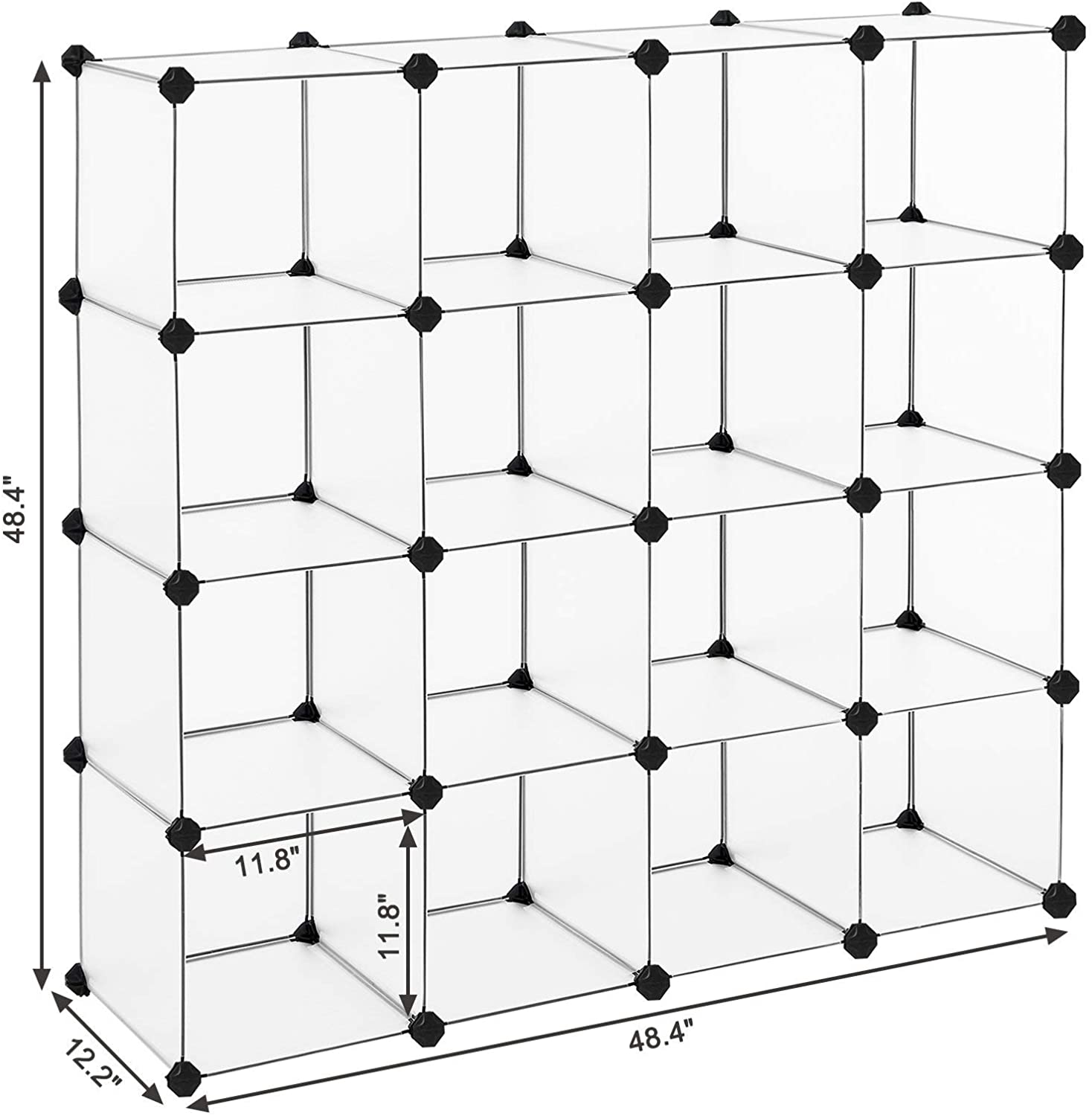 Cube Storage, Plastic Cube Organizer Units, DIY Modular Closet Cabinet
