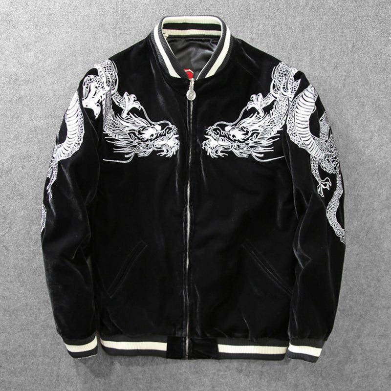 Heavy Industries Embroidered Baseball Uniform Jacket Men's Yokosuka Jacket