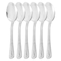 Gibson Home Tustin 6 Piece Stainless Steel Teaspoon Flatware Set in Silver