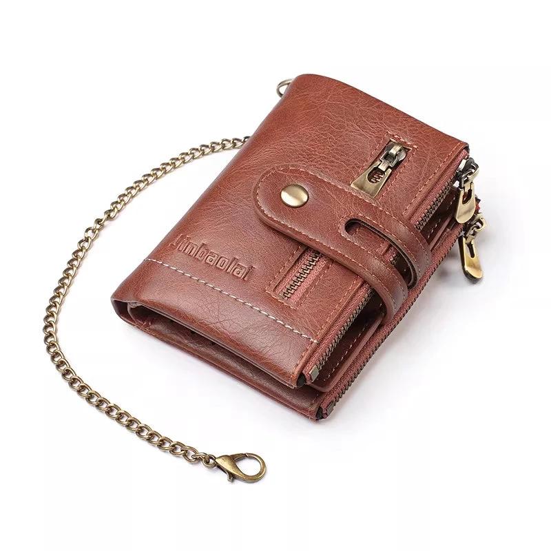 Leather Multi-card Slot Large Capacity ID Card Holder Wallet For Men