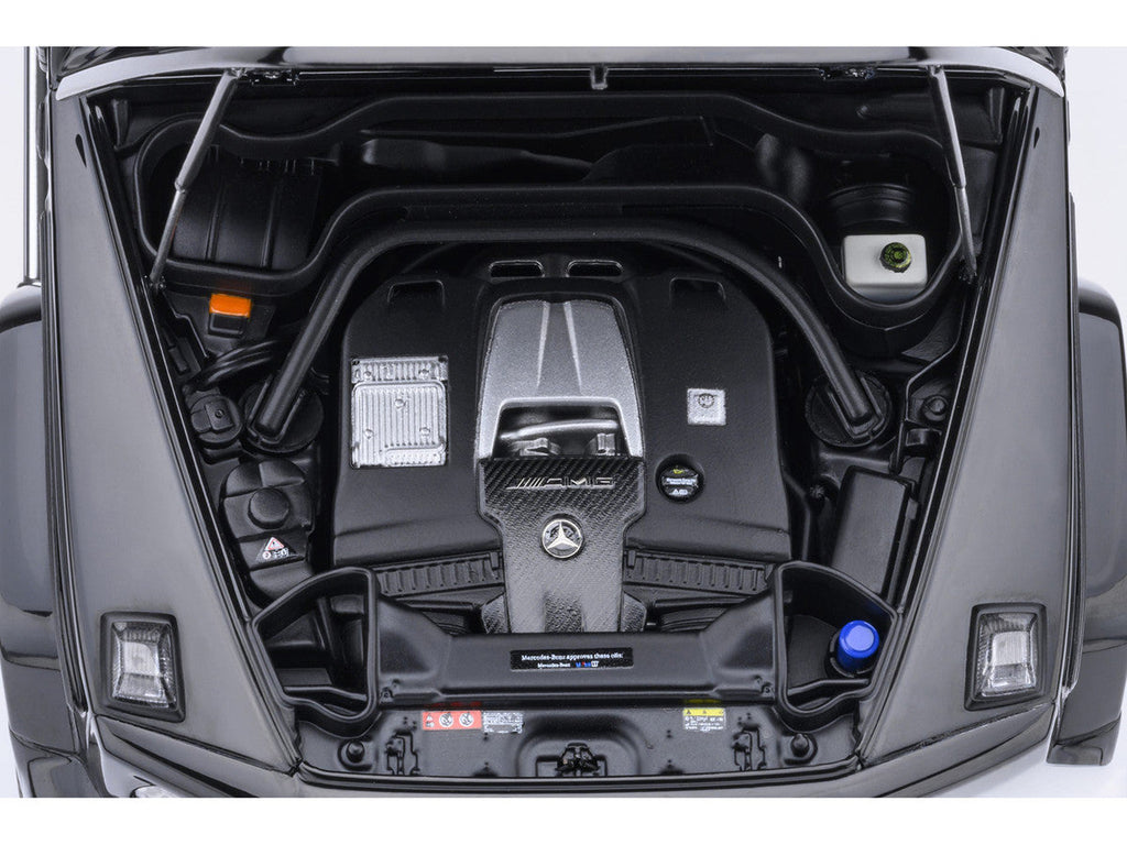 2019 Mercedes-Benz AMG G63 Black with Red Interior 1/18 Model Car by Autoart