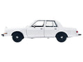 1986 Dodge Diplomat Police Car Unmarked White "Custom Builder's Kit" Series 1/24 Diecast Model Car by Motormax