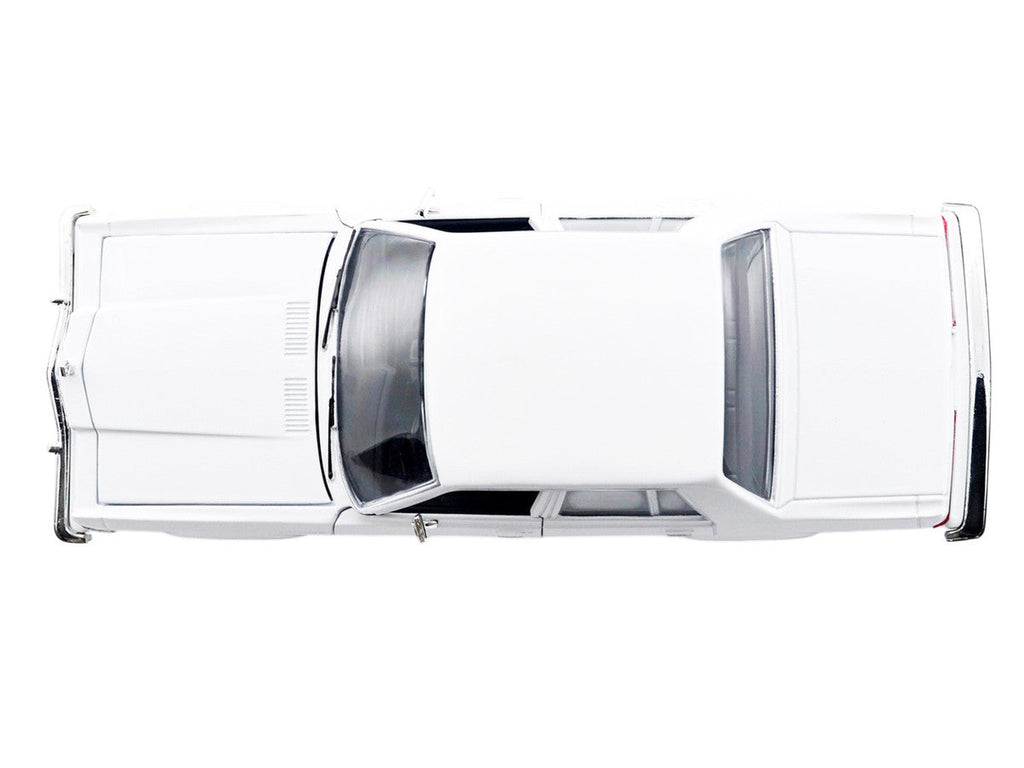 1986 Dodge Diplomat Police Car Unmarked White "Custom Builder's Kit" Series 1/24 Diecast Model Car by Motormax