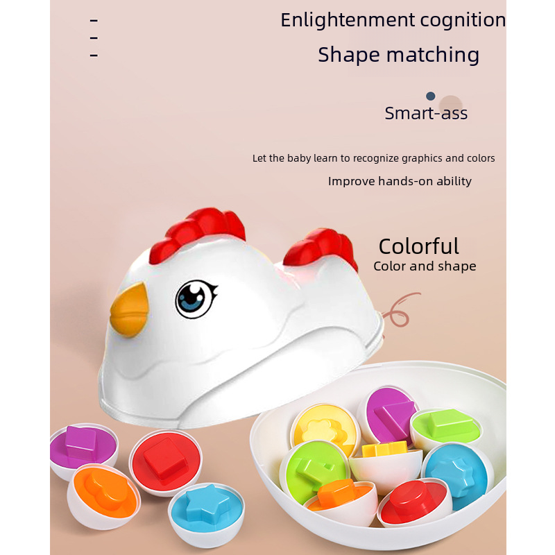 Cross-Border Baby Toy Smart Egg for Color and Shape Learning