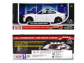 2023 Dodge Charger Pursuit Police Car Plain White "Law Enforcement and Public Service" Series 1/24 Diecast Model Car by Motormax