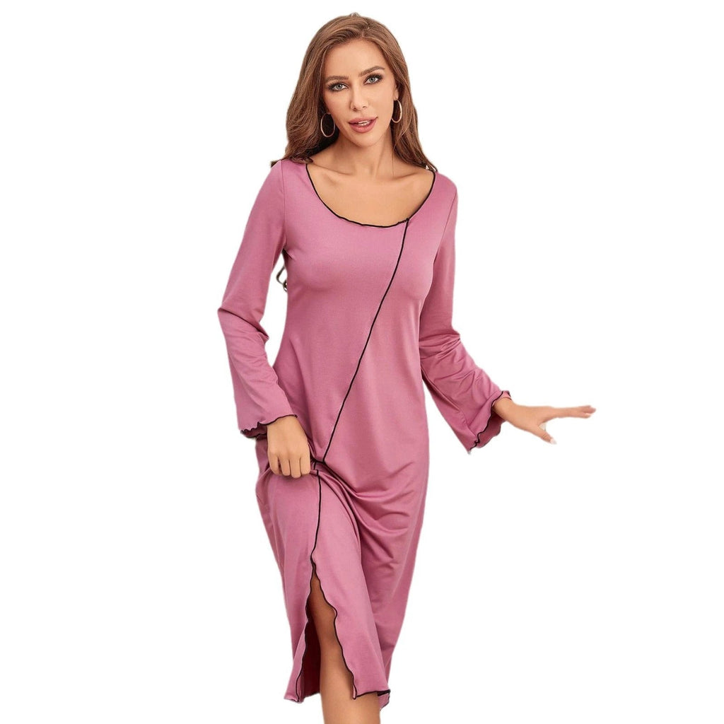 Spring And Autumn Female Dress Pajamas Nightdress For Women