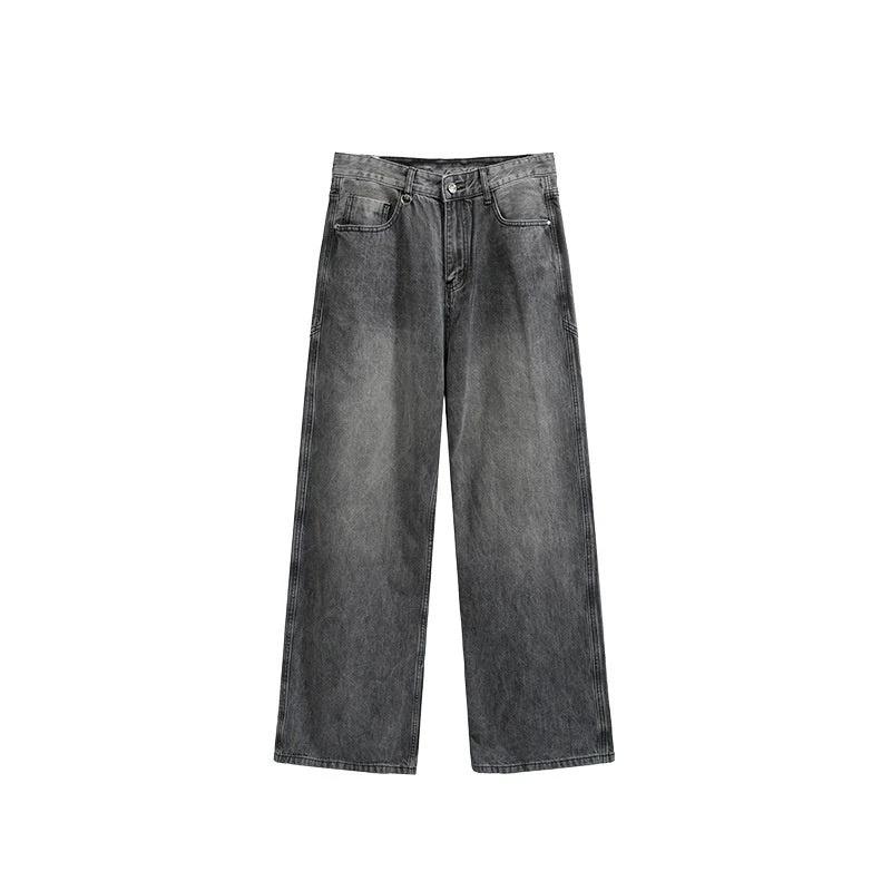 Men's Washed Wide Leg Jeans