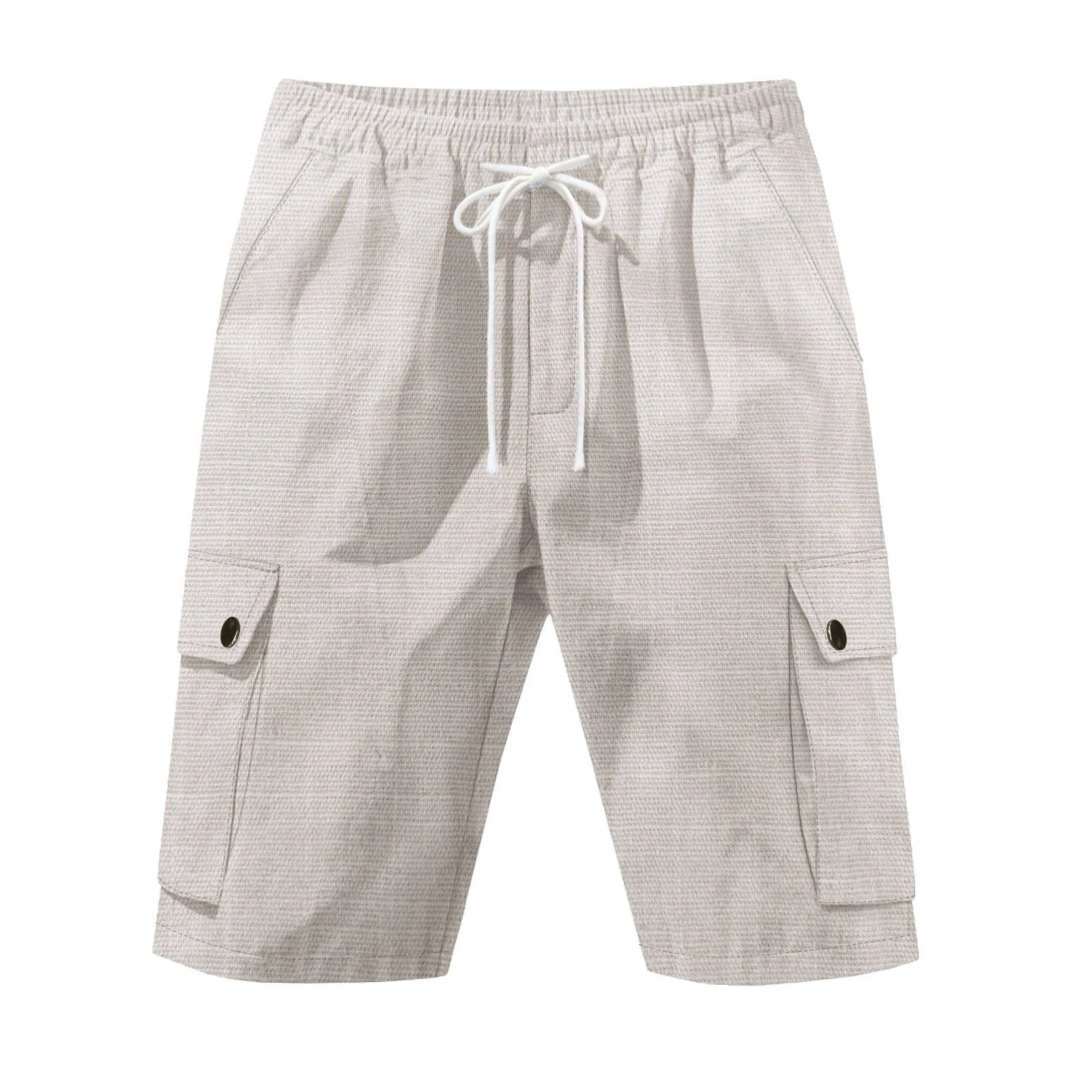 Cargo Bamboo Linen Beach Casual Shorts
