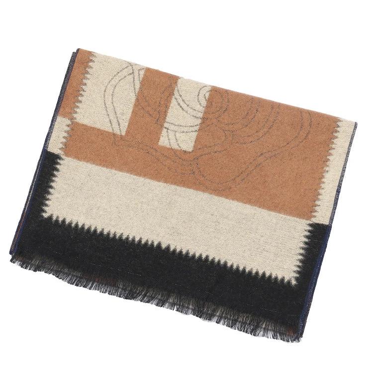 Men's Color Blocking Scarf