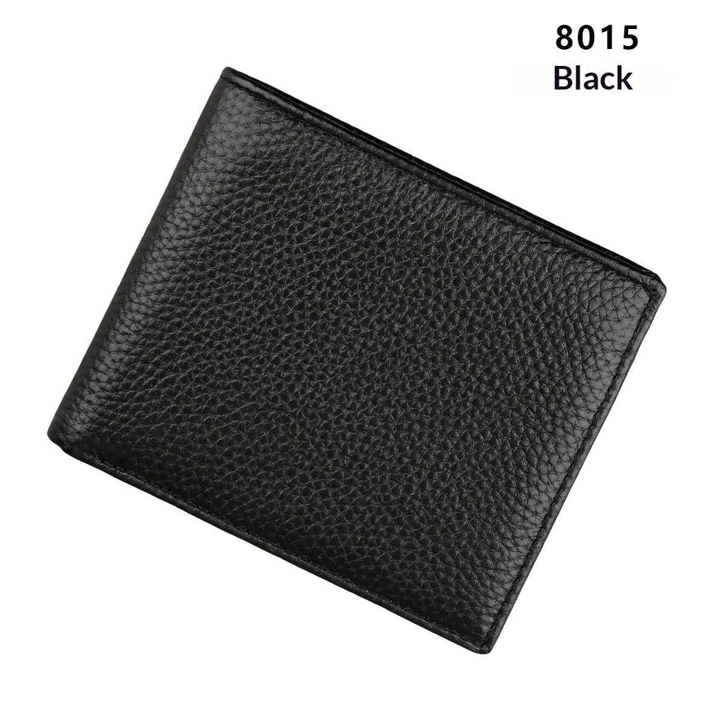 Men's Anti-Scanning RFID High-Capacity Credit Card Holder Made From First-Layer Cowhide Leather