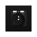 German Type Socket Wall Power Socket With Dual USB