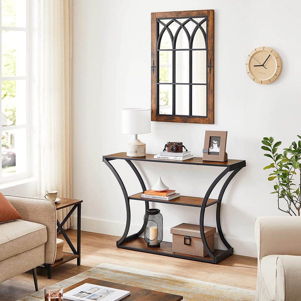 Console Table, Sofa Table, Entryway Table with Curved Frames