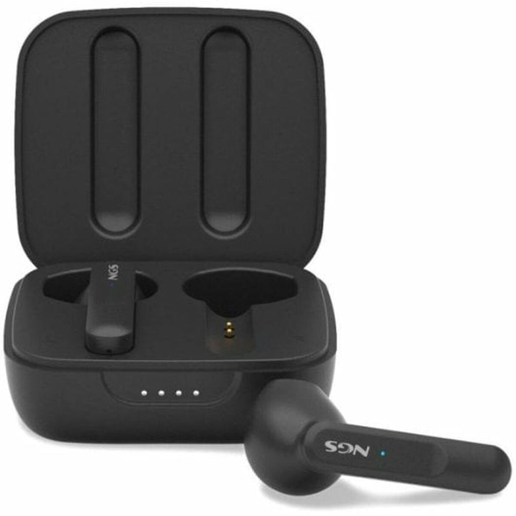 Headphone with Microphone NGS ARTICAMOVEBLACK Black