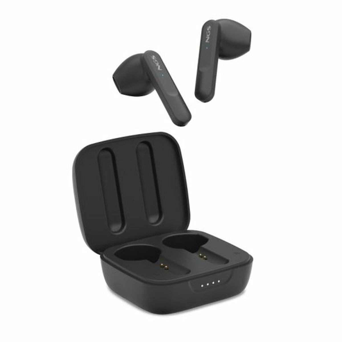 Headphone with Microphone NGS ARTICAMOVEBLACK Black