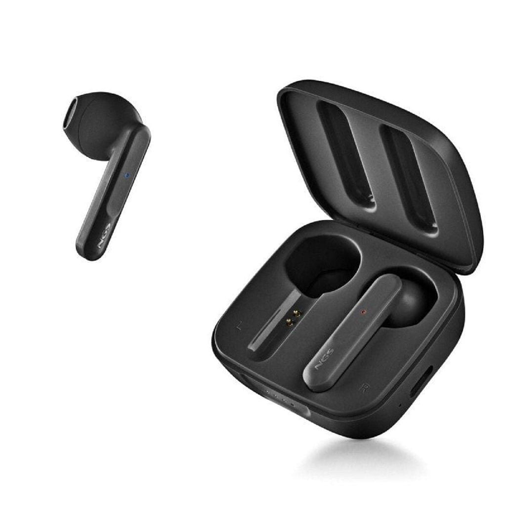 Headphone with Microphone NGS ARTICAMOVEBLACK Black