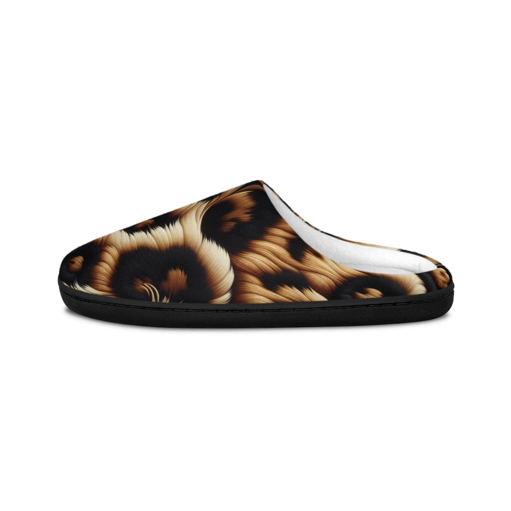 Chic Leopard Print Women's Indoor Slippers | Cozy Footwear, Home Relaxation, Gift for Her, Trendy House Slippers, Animal Print Decor