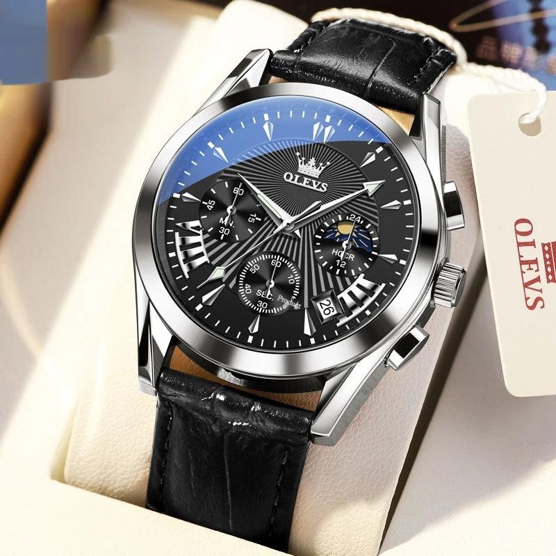 Men's Multifunction Quartz Timing With Calendar Watch