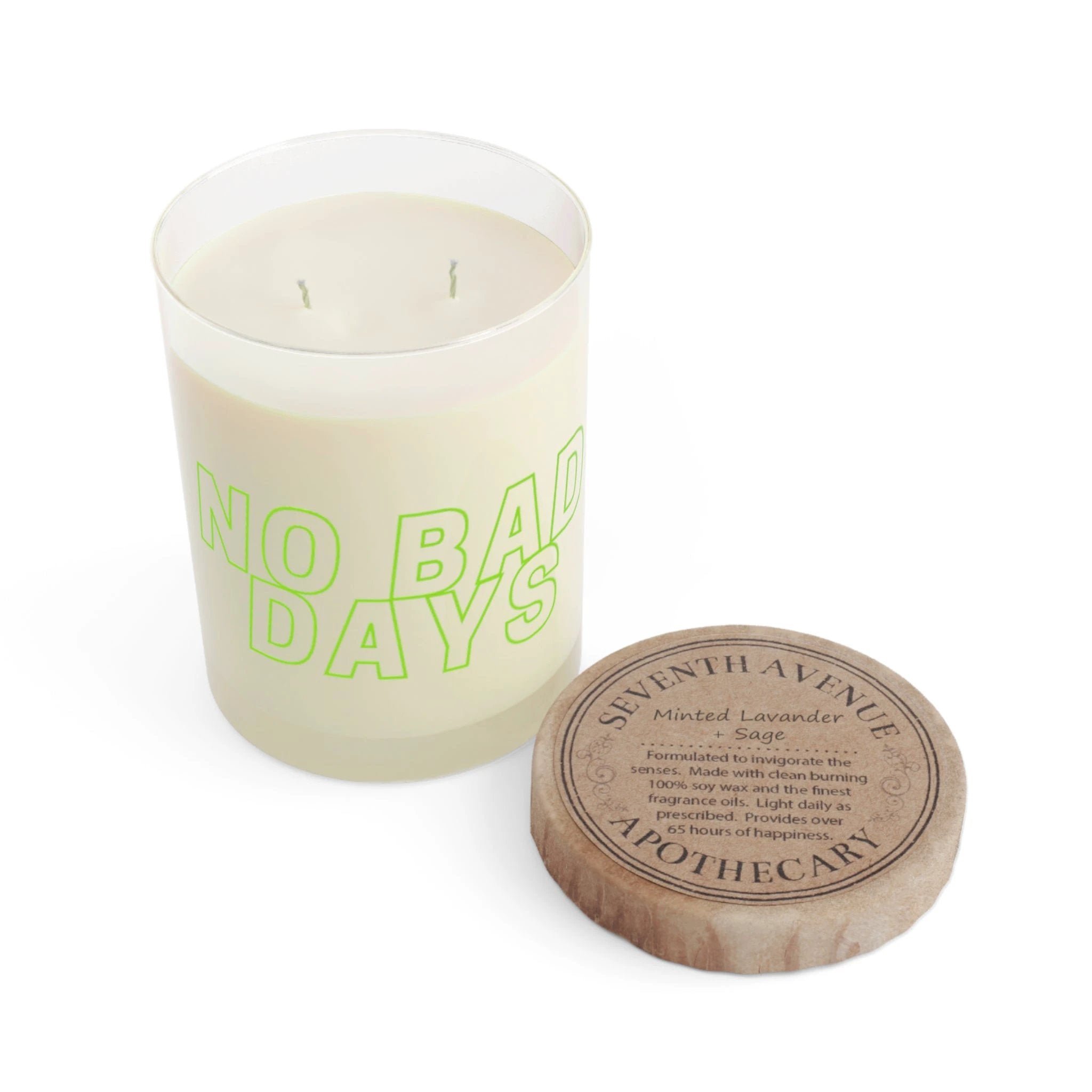 No Bad Days Scented Candle - 11oz Full Glass Aroma