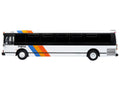 1980 Grumman 870 Advanced Design Transit Bus "MARTA Atlanta" White with Stripes "Vintage Bus & Motorcoach Collection" Limited Edition 1/87 (HO) Diecast Model by Iconic Replicas