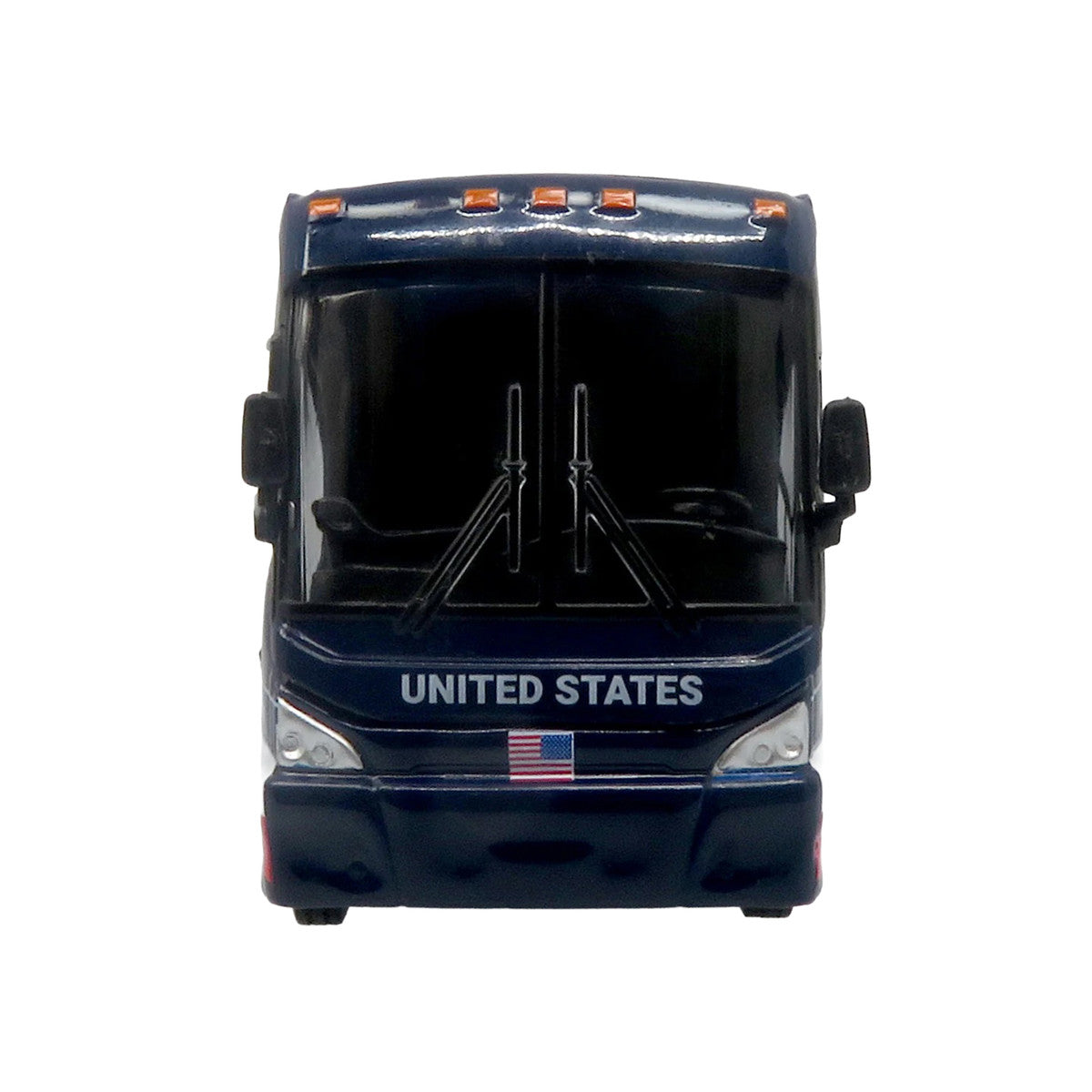 MCI J4500 Coach Bus "United States National Soccer Team" Dark Blue with Graphics "International Federation of the Global Game" Series Limited Edition to 504 pieces Worldwide 1/87 (HO) Diecast Model by Iconic Replicas