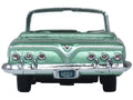 1961 Chevrolet Impala Convertible Arbor Green Metallic with Green Interior 1/87 (HO) Scale Diecast Model Car by Oxford Diecast
