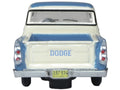 1957 Dodge D100 Sweptside Pickup Truck Ice Blue and Glacier White 1/87 (HO) Scale Diecast Model Car by Oxford Diecast