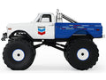 1972 Chevrolet K-10 Monster Truck "Chevron 150th Anniversary" White and Blue Metallic "Kings of Crunch" Series 1/43 Diecast Model Car by Greenlight
