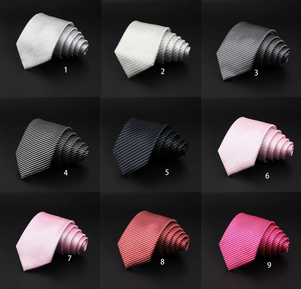 Men's Striped Polyester Fiber Ties