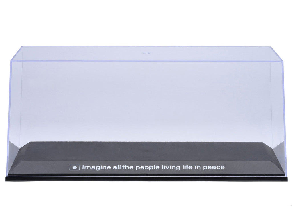 Collectible Display Show Case with Black Plastic Base and Green "LBWK" Logo for 1/18-1/24 Scale Model Cars by Autoart