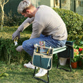 Folding Garden Kneeler , Folding Bench Stool with Kneeling Pad for Gardening