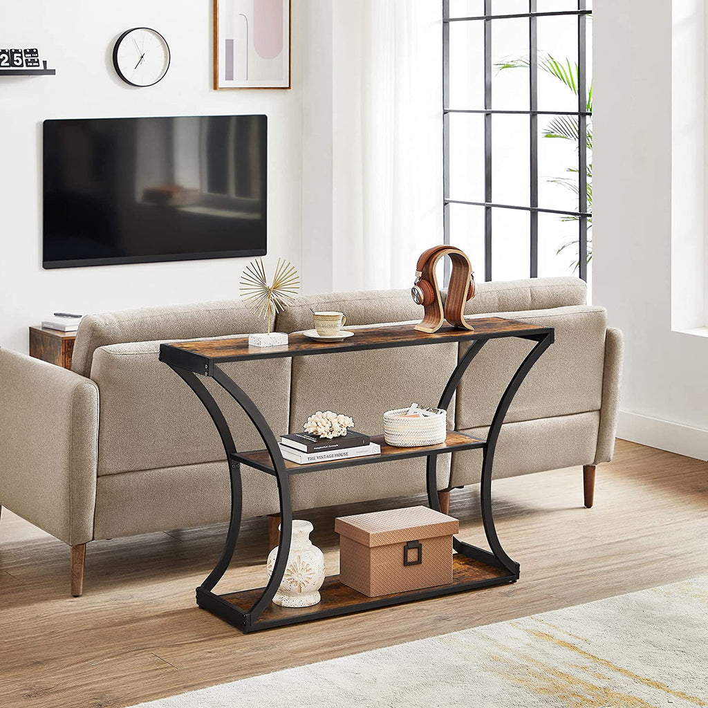 Console Table, Sofa Table, Entryway Table with Curved Frames