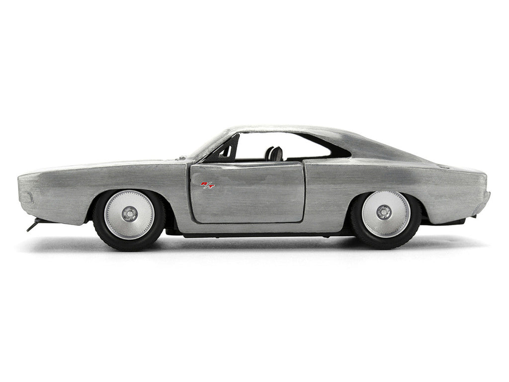 Dom's Dodge Charger R/T Raw Metal "Fast & Furious 7" (2015) Movie 1/32 Diecast Model Car by Jada
