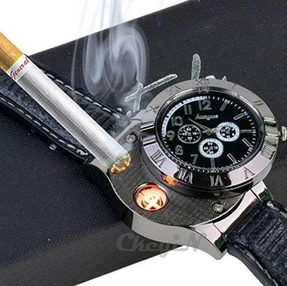 Men's Military USB Lighter Watch