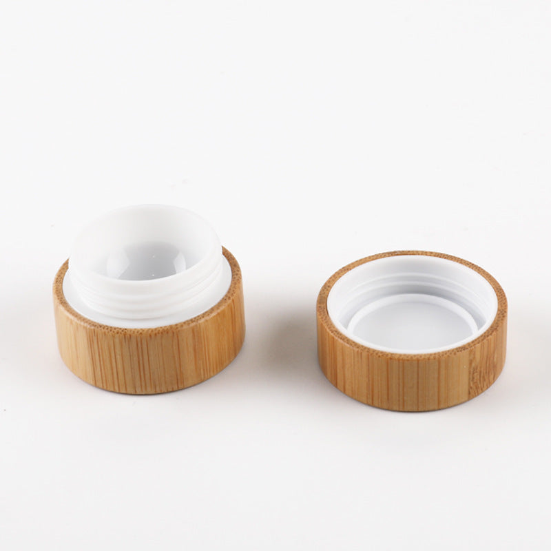 Premium bamboo cream bottle