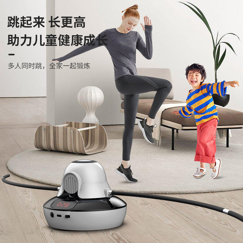 Intelligent automatic rope skipping machine 10 adjustment remote control electronic counting children training electric rope skipping device