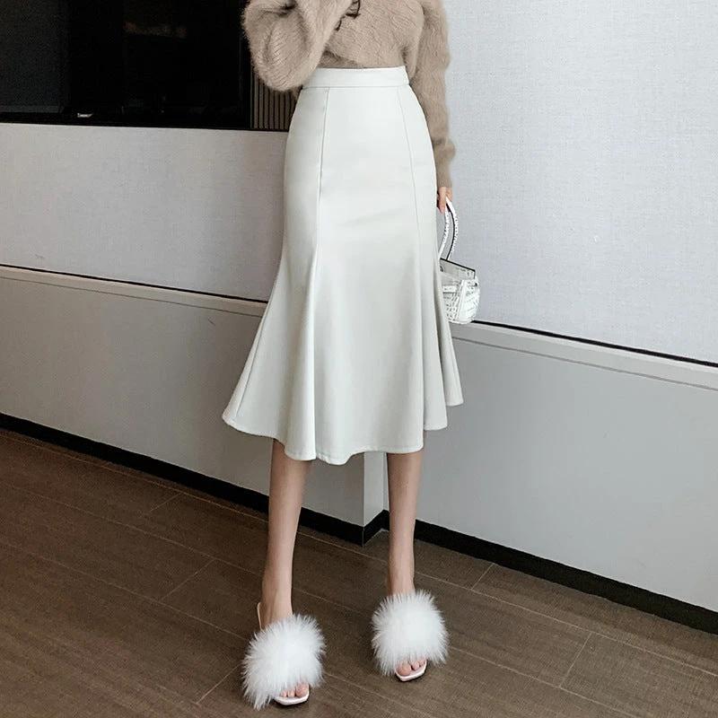 Fishtail Spandex Skirt For Women High Waist Petite Slimming