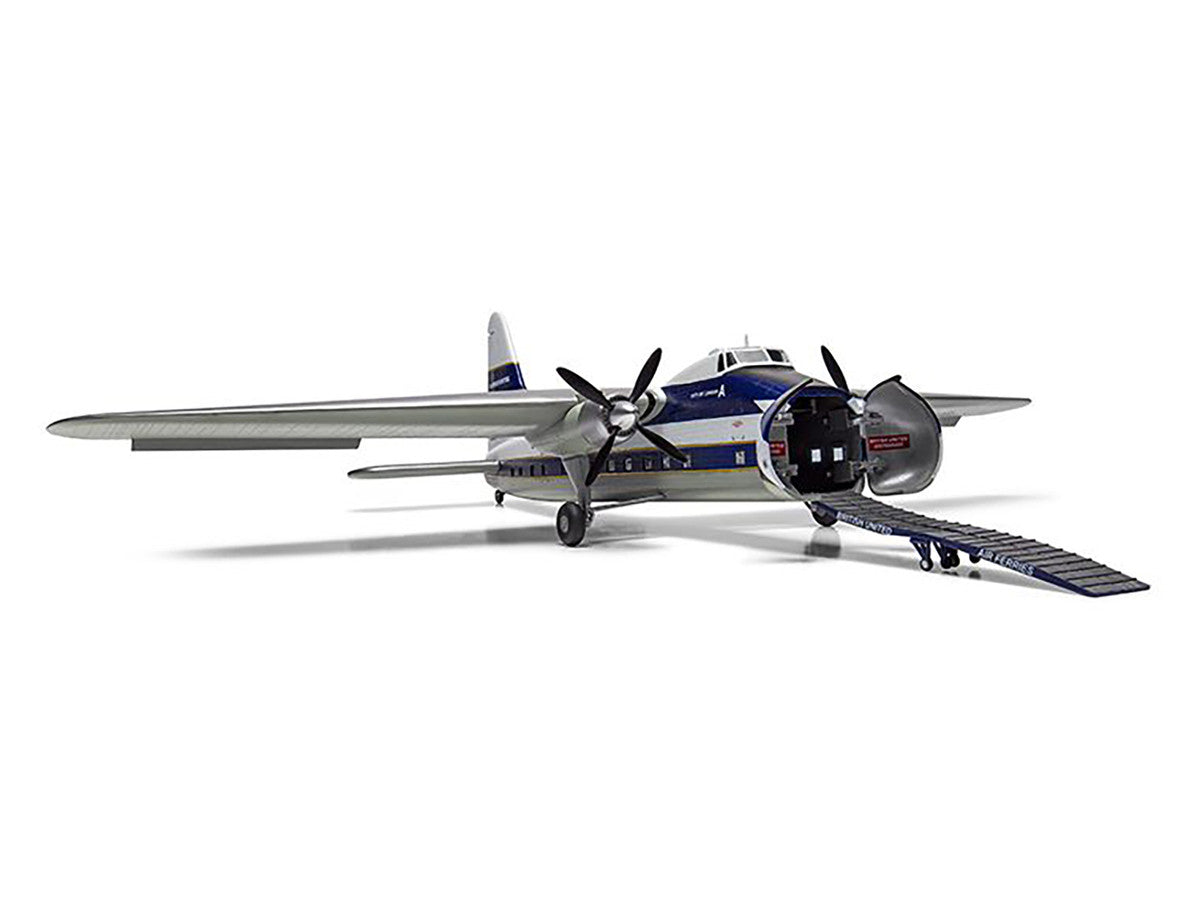 Level 2 Model Kit Bristol Superfreighter Freighter Aircraft "British United Air Ferries (BUAF)" 1/72 Plastic Model Kit by Airfix