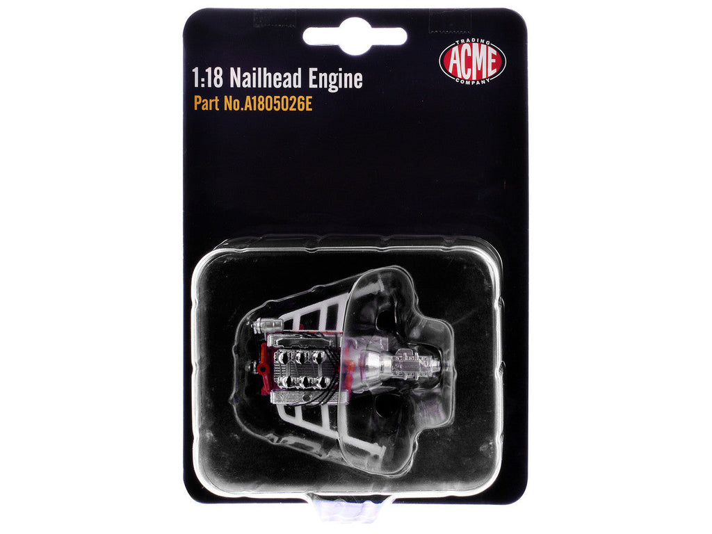 Nailhead Engine Replica from "1932 Ford 3 Window Coupe 'Peppermint Twist'" 1/18 Model by ACME