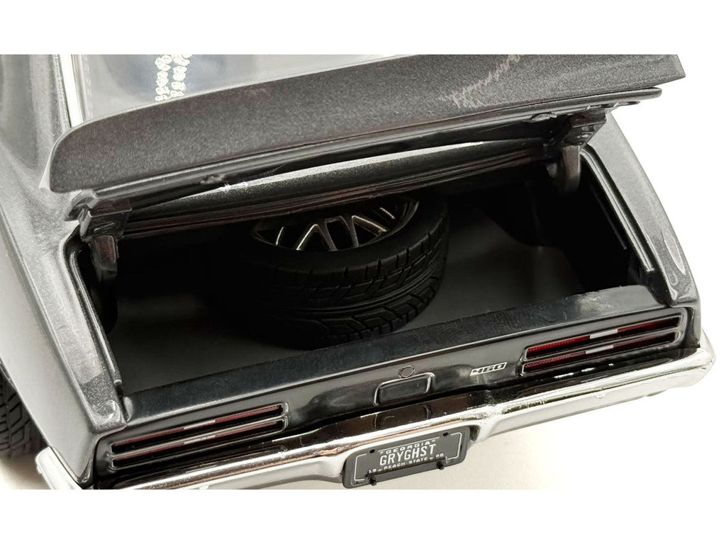 1968 Pontiac Firebird Street Fighter "Silver Bird" Gun Metal Gray Metallic Limited Edition to 400 pieces Worldwide 1/18 Diecast Model Car by ACME