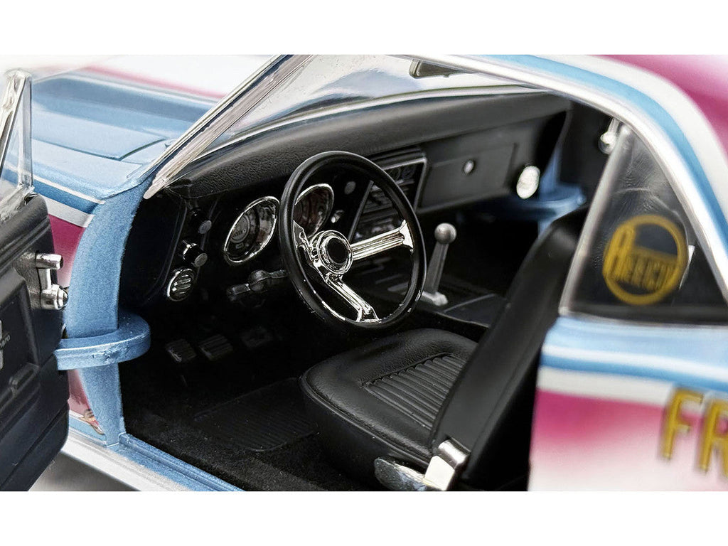 1967 Chevrolet Camaro "Mr. Bardahl Drag Car" Blue Metallic with Red and White Graphics Limited Edition to 312 pieces Worldwide 1/18 Diecast Model Car by ACME