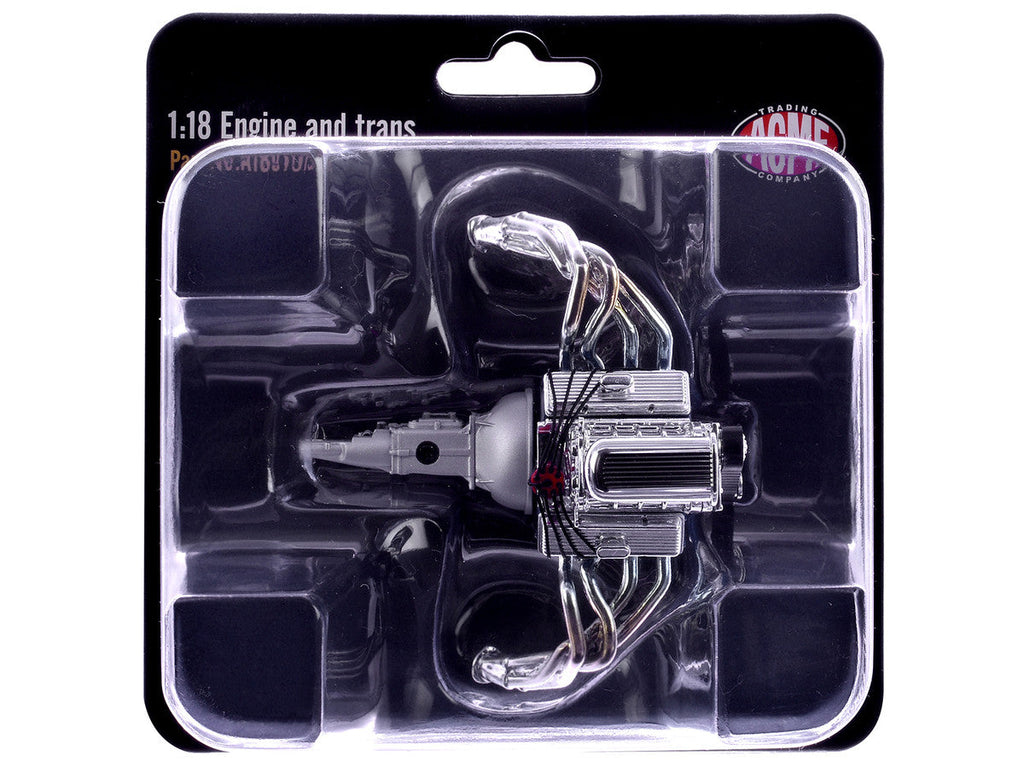 Blown 427 Engine & Transmission Replica from "1957 Chevrolet 150 Gasser" 1/18 Model by ACME